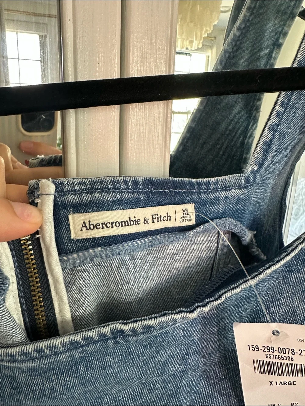 Abercrombie & Fitch Denim Maxi Dress - Medium Blue